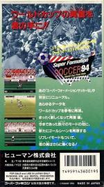 Super Formation Soccer '94 - World Cup Final Data Box Art Back